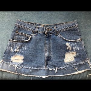 Vintage Levi Jean Skirt
